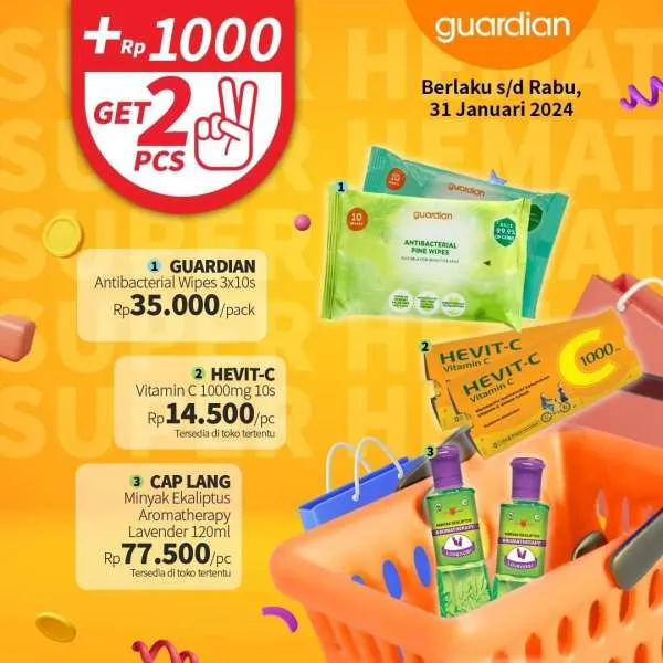 Promo Guardian Super Hemat Periode 18-31 Januari 2024