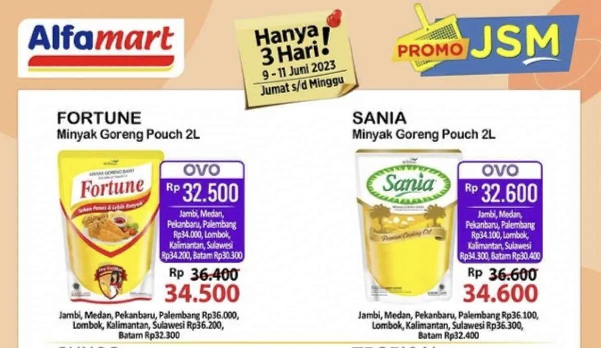 Promo JSM Alfamart Terbaru 9-11 Juni 2023, Harga Hemat untuk Aneka Minyak Goreng