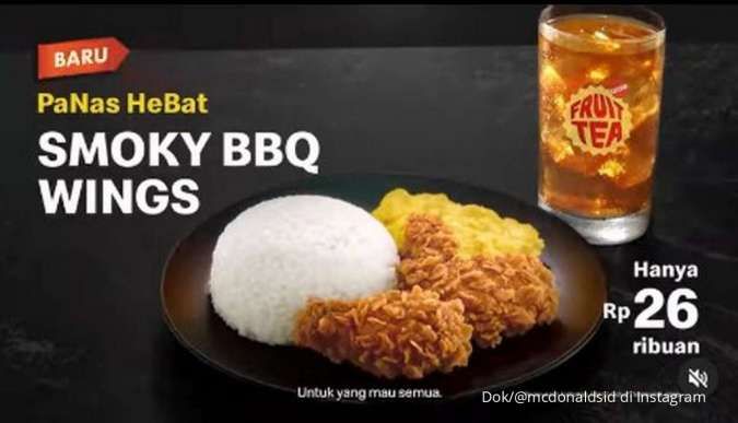 Promo McD Smoky BBQ Wings di Mei 2022, Makan Lezat Paket Hemat Hanya Rp 26.000-an