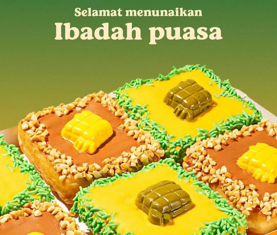 Dunkin donat ketupat khas lebaran