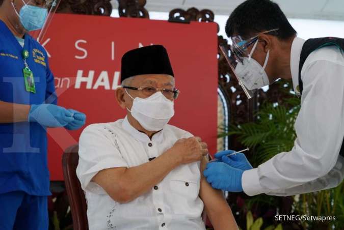 Wapres berharap 181 juta orang indonesia dapat menerima vaksin hingga akhir 2021