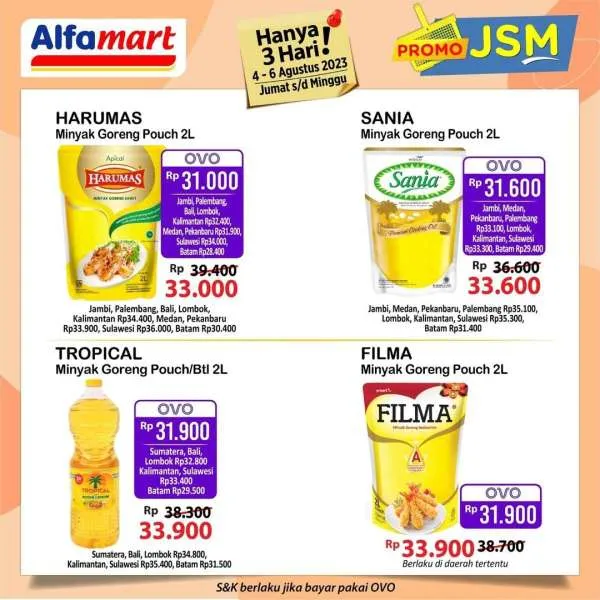 Katalog Harga Promo JSM Alfamart 4-6 Agustus 2023