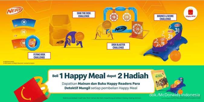 Promo McD Beli 1 Happy Meal Dapat 2 Hadiah, Periode September-Oktober 2023
