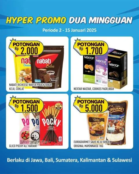 Promo Hypermart Dua Mingguan Periode 2-15 Januari 2024