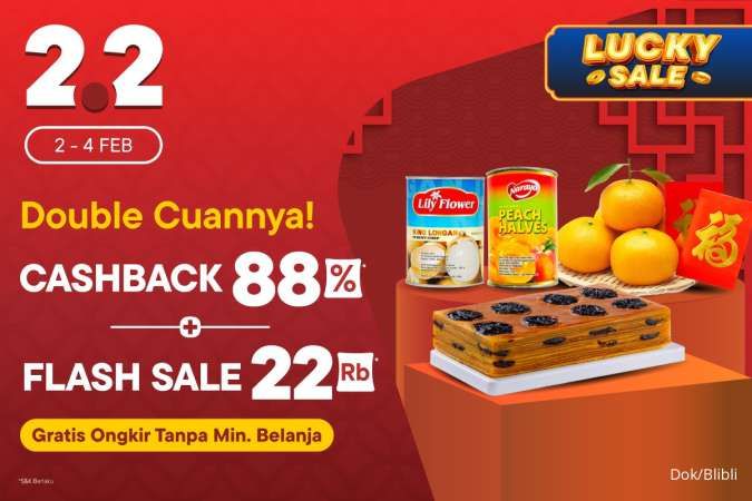 Lucky Sale Blibli: Double Cuannya, Ada Diskon Hingga 80% pada 2-4 Februari 2024