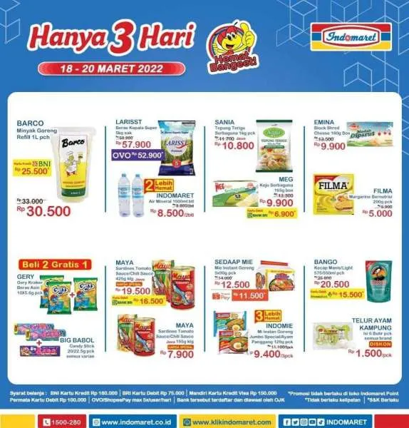 Promo Indomaret Hanya 3 Hari Periode 18-20 Maret 2022