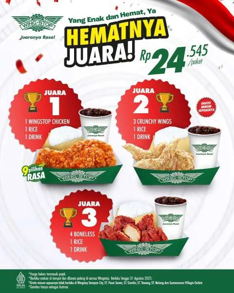 Promo Wingstop Hematnya Juara Agustus 2025