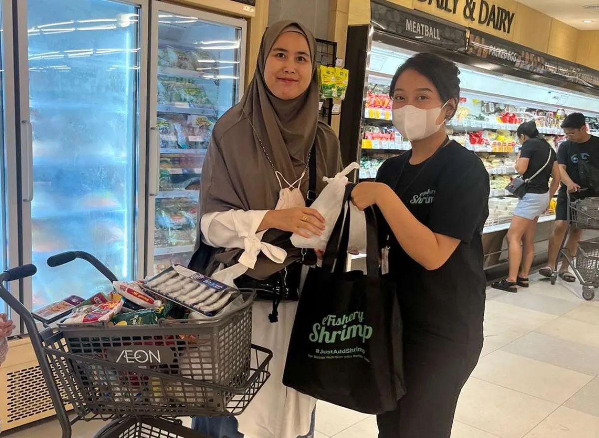 eFishery Hadirkan Udang Beku Kualitas Premium di AEON Store Alam Sutera