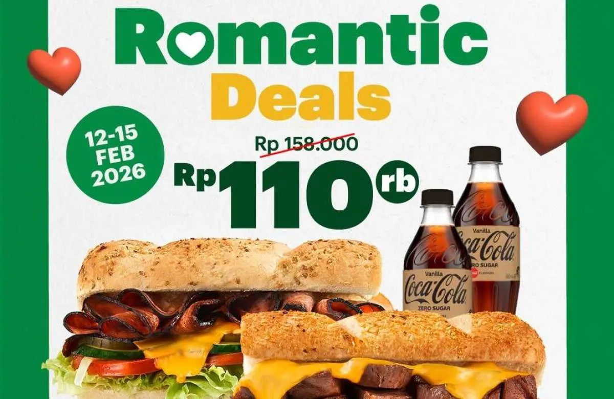 Rayakan Valentine: Promo Subway Paket Berdua Bikin Kencan Makin Manis dan Irit