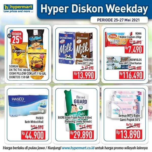 Promo Hypermart weekday 25-27 Mei 2021 