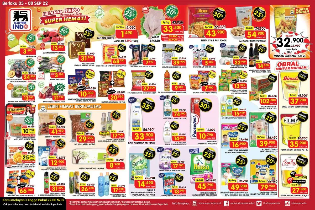 Promo Superindo Sampai Kamis 8 September 2022, Diskon Sebelum Akhir Pekan