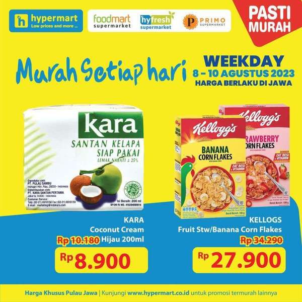 Katalog Promo Hypermart Weekday Terbaru 8-10 Agustus 2023