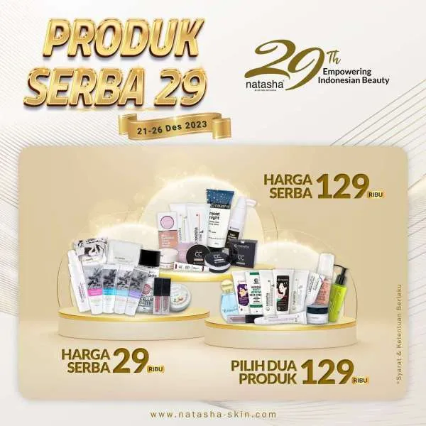 Promo Natasha Parade Birthday Celebration Periode 21-26 Desember 2023