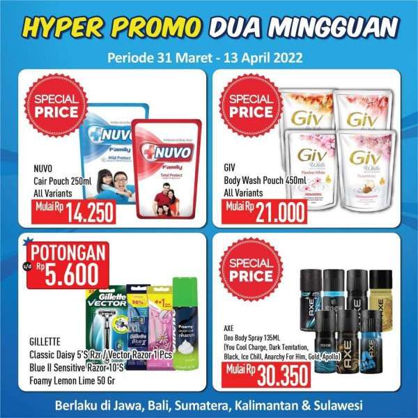 Promo Hypermart Dua Mingguan, Ada Potongan Harga s/d Rp 15.000 dan Beli 1 Gratis 1