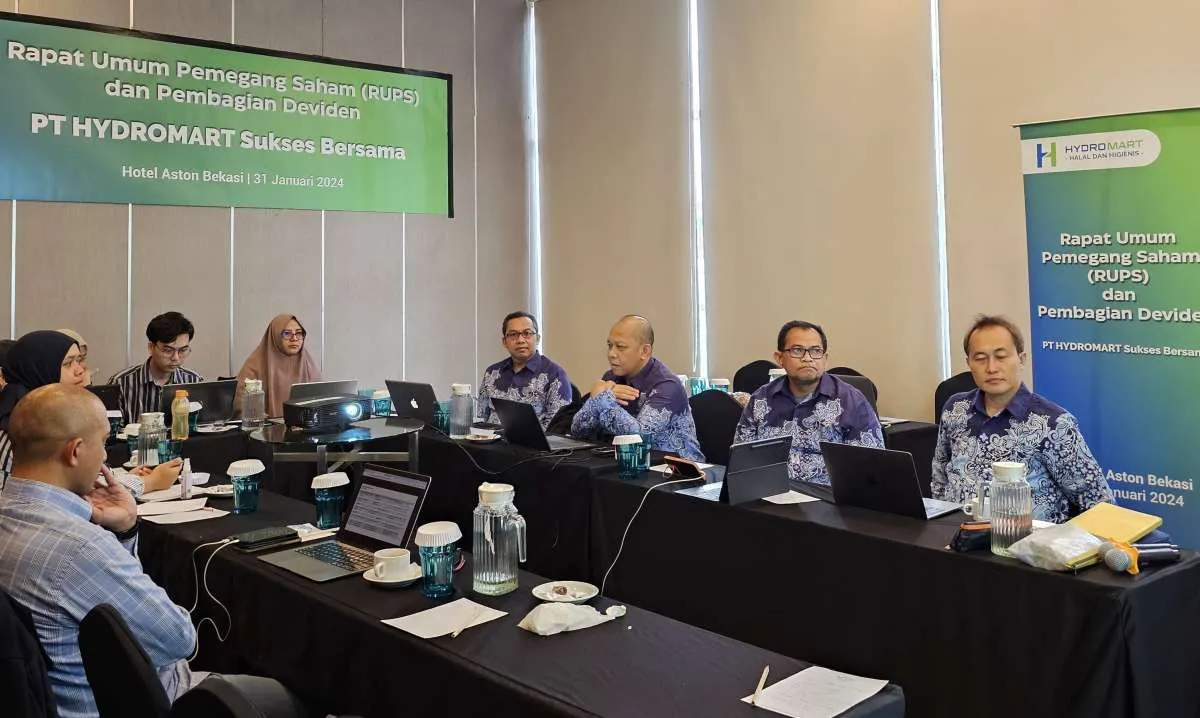 Hydromart Sukses Bersama Gelar RUPS Tahunan, Putuskan Tebar Dividen