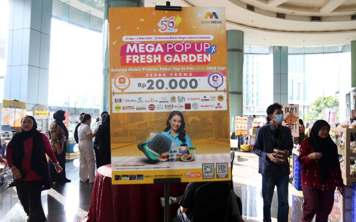 Rayakan HUT ke-56, Bank Mega Gelar Bazar Mega Pop Up X Fresh Garden