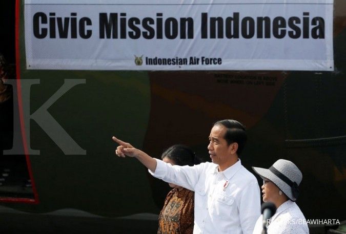 Survei rakyat puas, Jokowi: Saya terus kerja keras