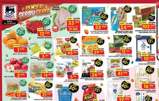 Katalog Promo Superindo Weekday Diskon hingga 40% Periode 2-5 September 2024