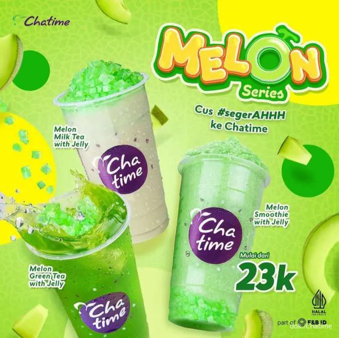 Menu baru Chatime Melon Series khusus edisi bulan Puasa 2023 
