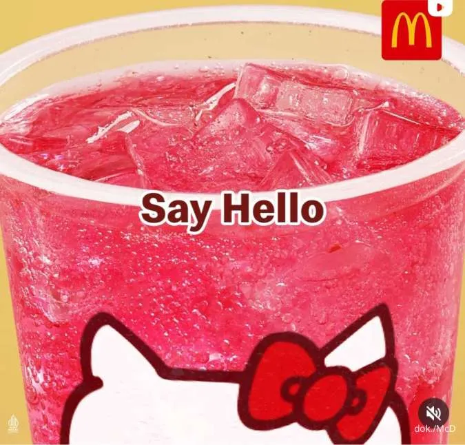 Promo Menu Baru McD 2024, Prosperity Burger x Hello Kitty Super Imut