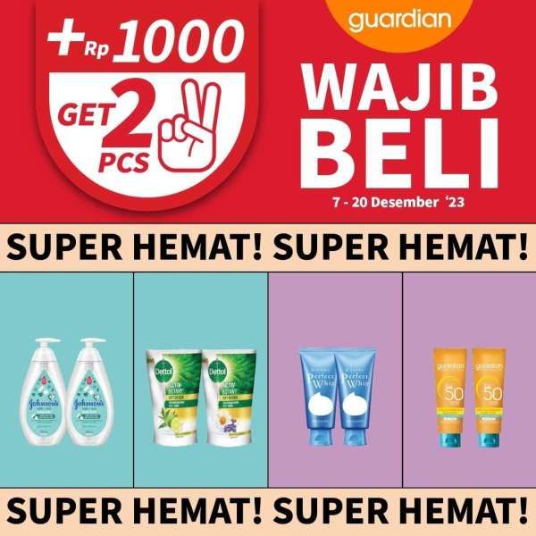Promo Guardian Super Hemat 7-20 Desember 2023, Tambah Uang Rp 1.000 Dapat 2 Lip Tint