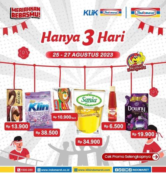 Katalog Promo JSM Indomaret Terbaru Hanya 3 Hari Periode 25-27 Agustus 2023