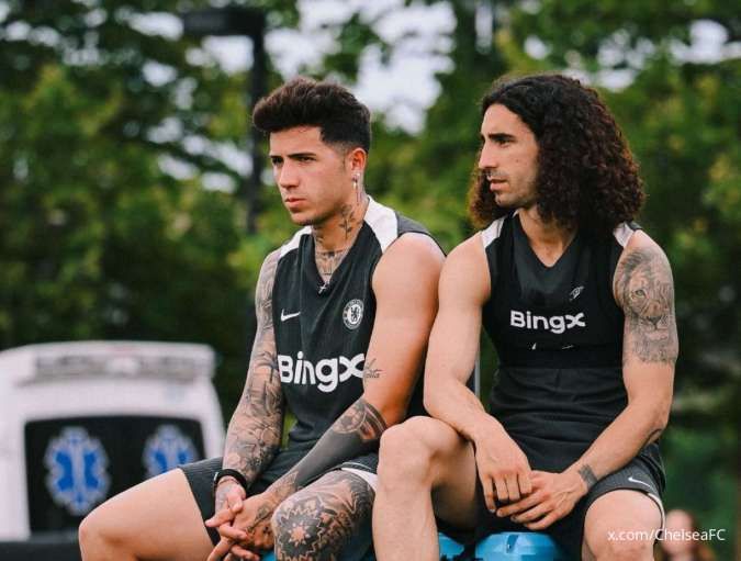 Enzo Fernandez dan Marc Cucurella