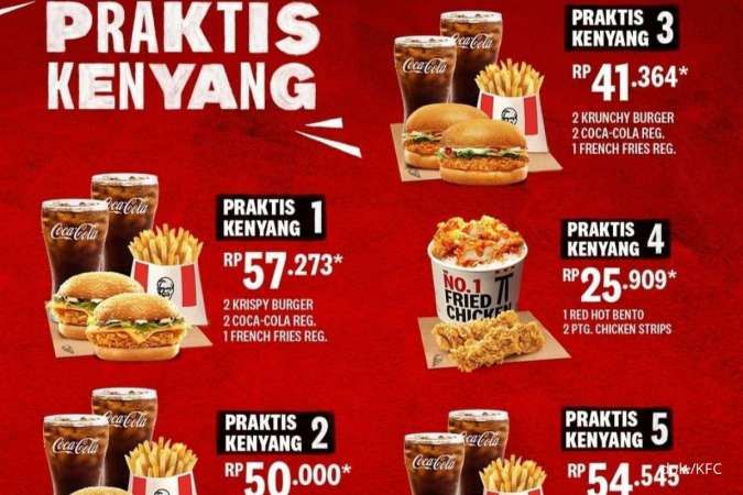 Promo KFC Terbaru Mei 2022, Ada 5 Varian Paket Praktis Kenyang Mulai Rp 25.000-an