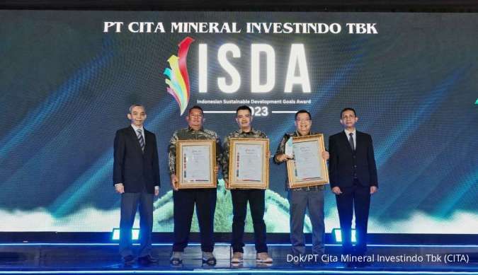 Cita Mineral Investindo (CITA) Raih 3 Penghargaan Indonesia SDGs Action Awards 2023