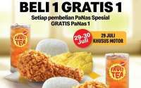 Promo McD Khusus Pengguna Stiker Drive Thru 29-30 Juli, Beli 1 Gratis 1 Menu PaNas