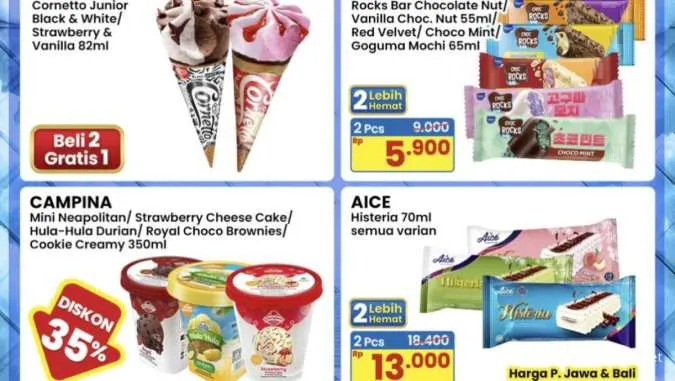 Promo Es Krim Indomaret Periode 15-28 Mei 2025, Ada Diskon 35% dan Beli 2 Gratis 1