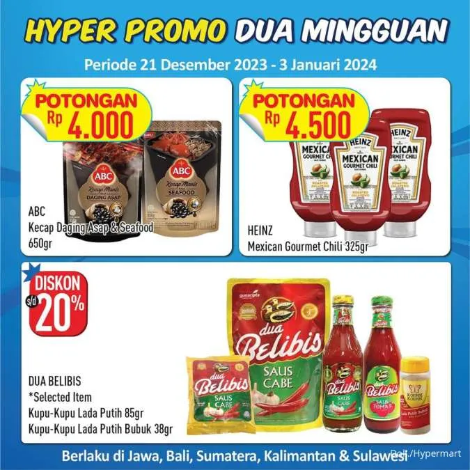 Promo Hypermart Dua Mingguan Periode 21 Desember-3 Januari 2023