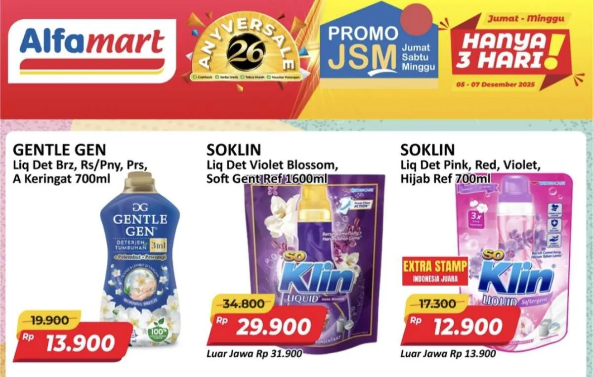 Alfamart Obral Besar Akhir Pekan! Cek Promo JSM 5-7 Desember 2025 di Sini!