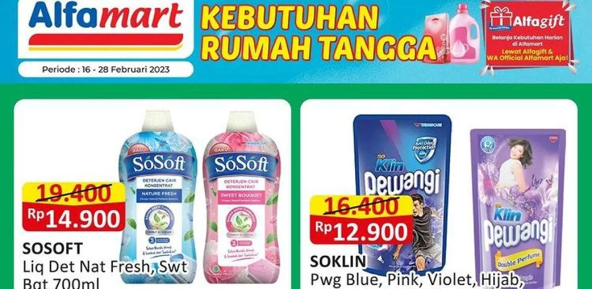 Katalog Promo Alfamart Terbaru 22 Februari 2023, Belanja Murah Kebutuhan Rumah Tangga