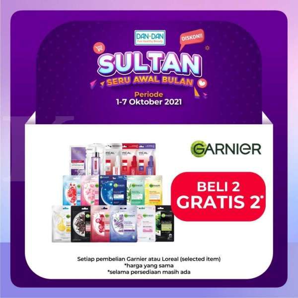 Promo Sultan di DAN+DAN, Beragam Makeup dan Skincare Diskon s/d 50% + Beli 2 Gratis 2
