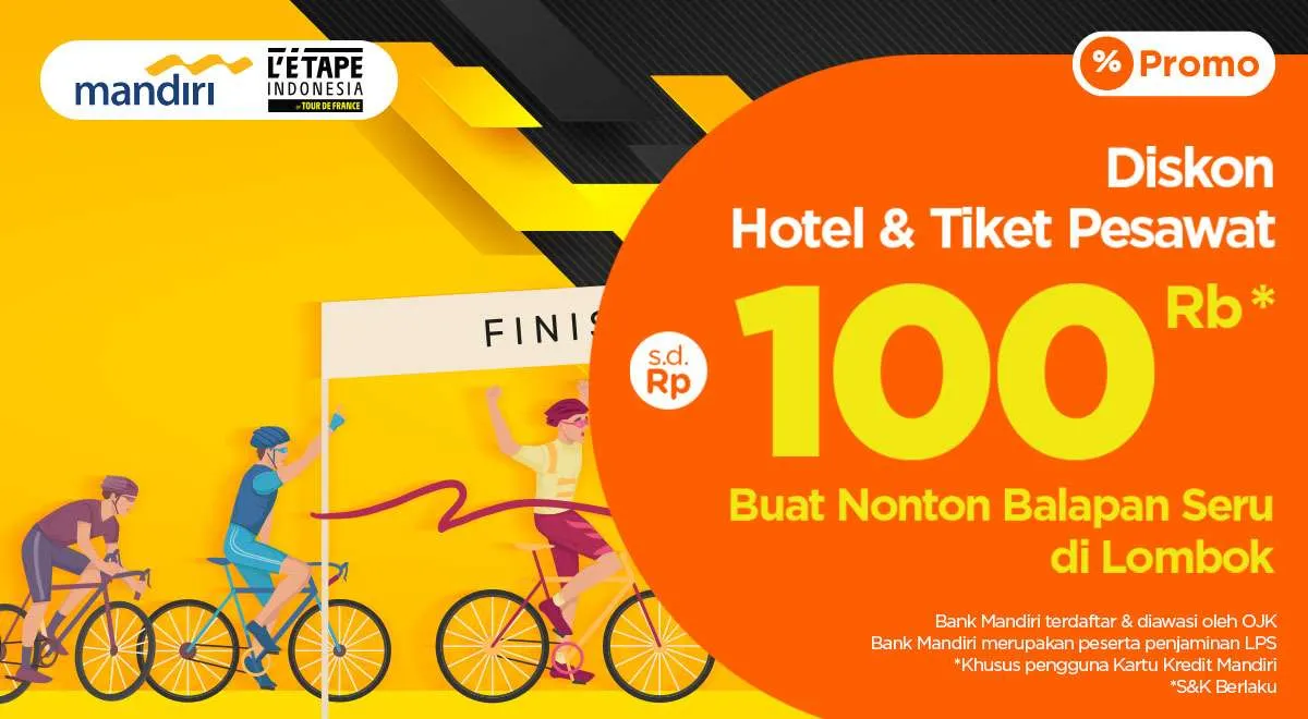 Nonton Balapan Sepeda di Lombok, Diskon PegiPegi Hotel dan Tiket Pesawat Rp 100.000