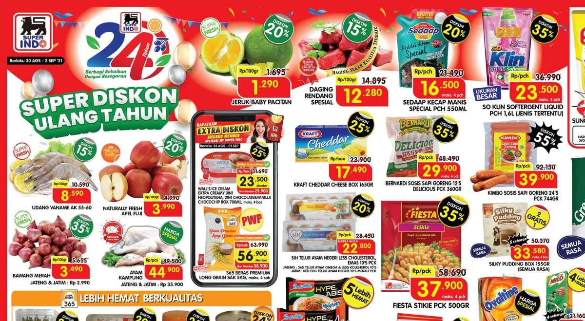 Harga Promo Superindo 1 September 2021, diskon tengah pekan