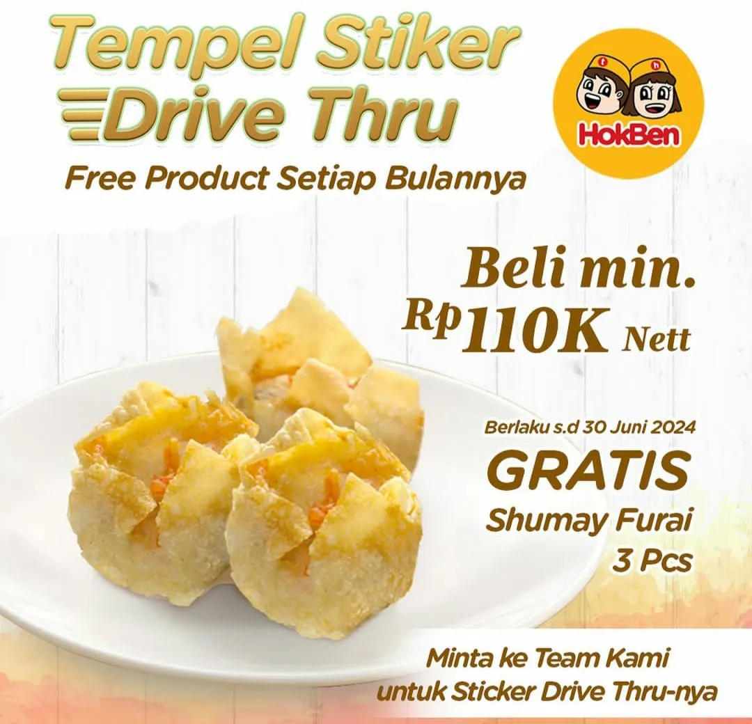 Hokben promo Juni 2024: Drive thru