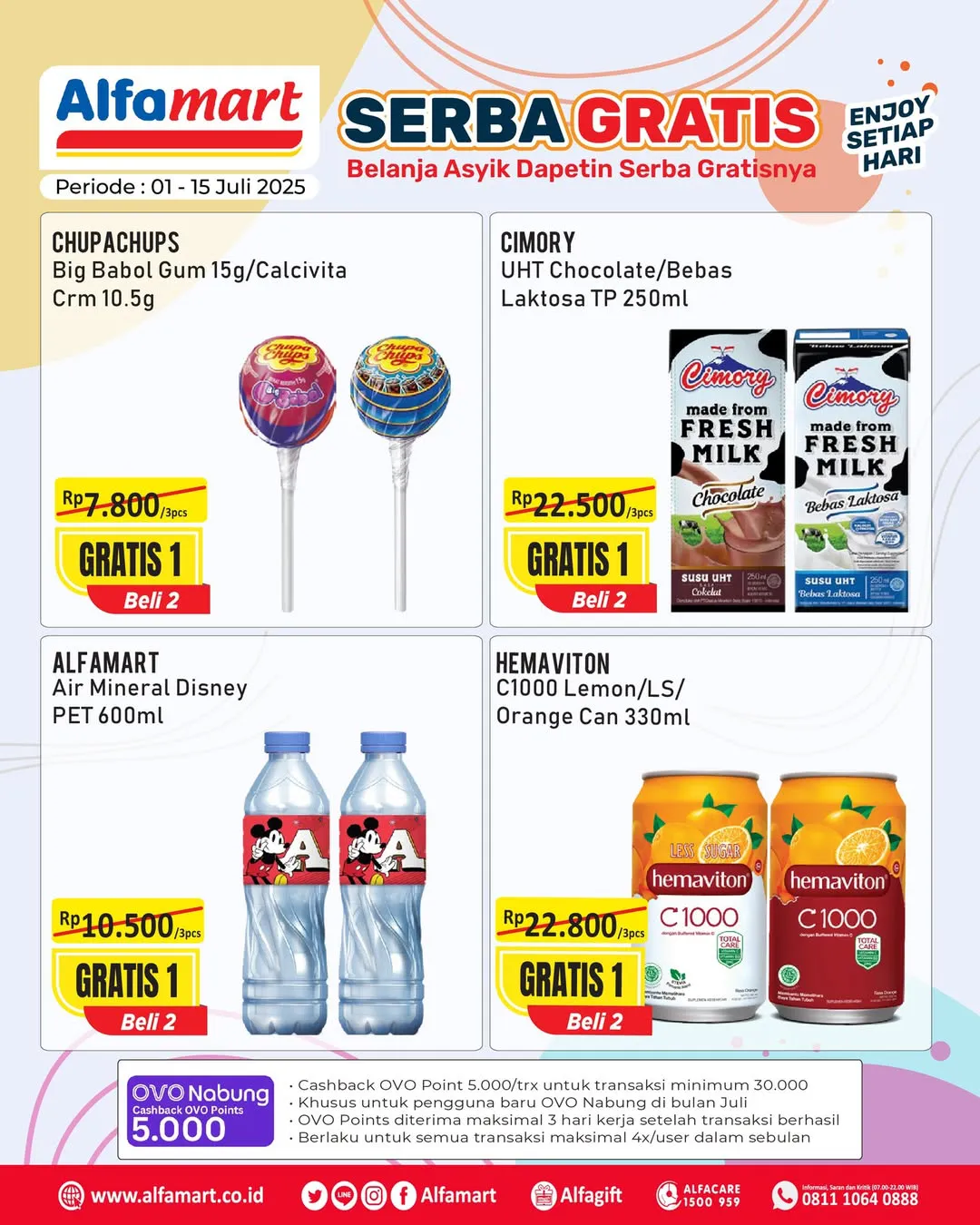 Promo Alfamart Serba Gratis Periode 1-15 Juli 2025