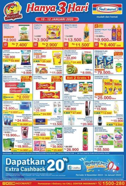 Promo Indomaret Hanya 3 Hari 10-12 Januari 2020