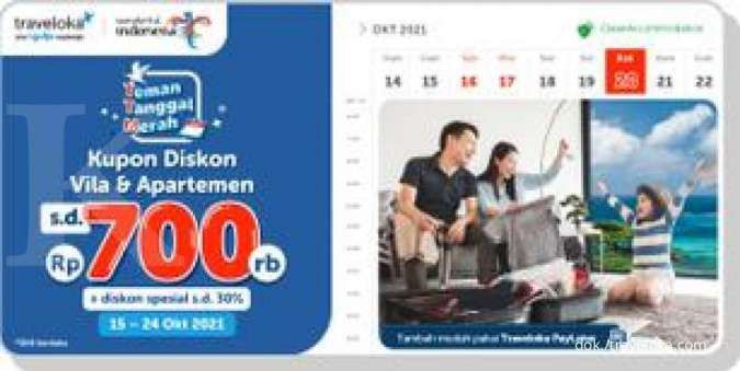 Promo Traveloka Villa dan Apartemen, Diskon Rp 700.000 Periode 15-24 Oktober 2021