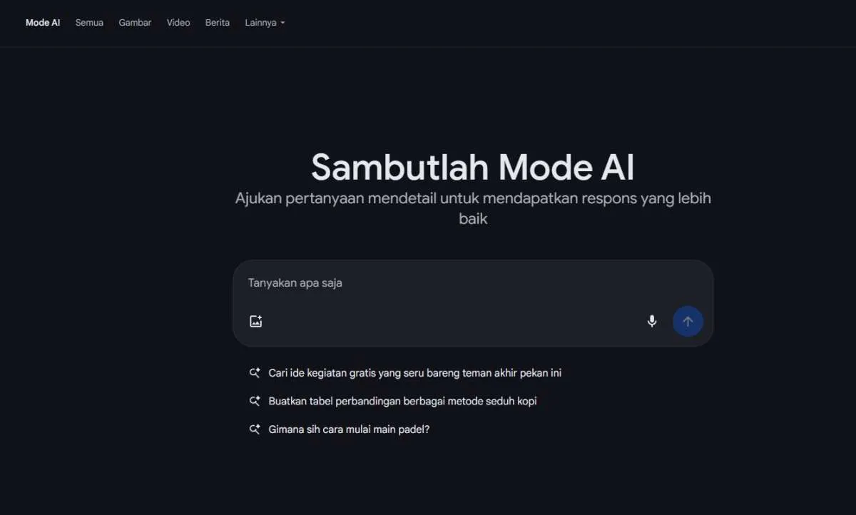 Mode AI Google: Penjelasan dan Cara Pakai Fitur Canggih untuk Cari Info Cepat