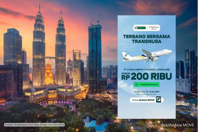 Ingin Liburan ke Kuala Lumpur? AirAsia MOVE Beri Promo Terbang dari Bandara Subang