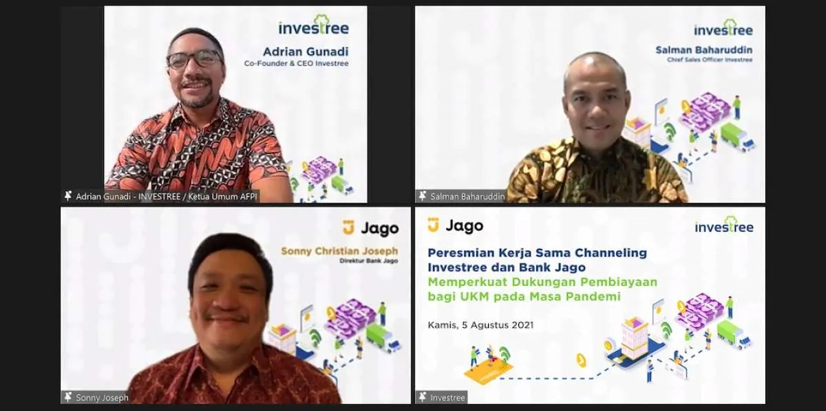 Gandeng Investree, Bank Jago salurkan pembiayaan Rp 100 miliar bagi UMKM