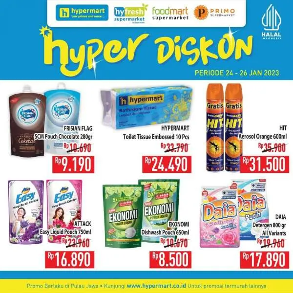 Promo Hypermart Hyper Diskon Weekday Periode 24-26 Januari 2023