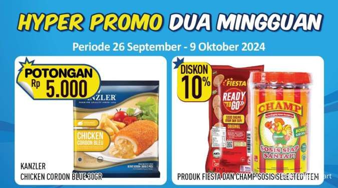 Promo Hypermart Dua Mingguan sampai 9 Oktober 2024, Nugget Diskon Rp 5.000