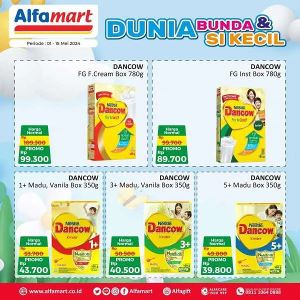 Promo Alfamart Susu Anak dan Ibu 1-15 Mei 2024