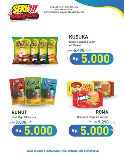 Promo Hypermart Serba Rp 5.000 Periode 25-31 Oktober 2024