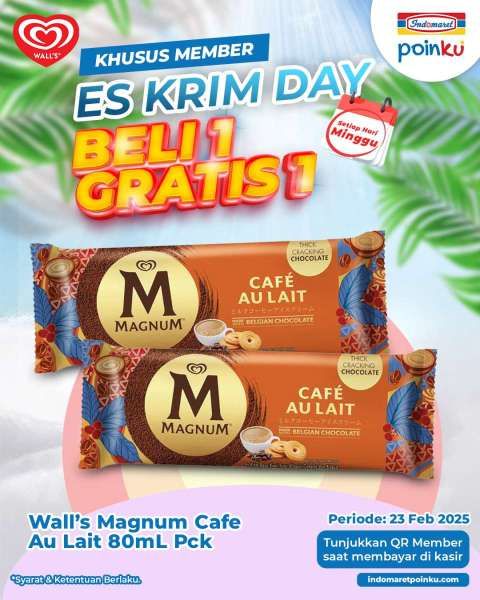 Promo Es Krim di Indomaret Weekend Minggu 23 Februari 2025