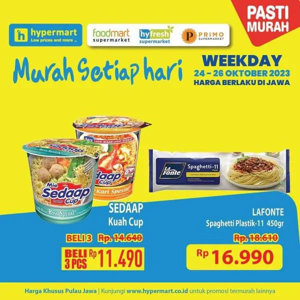 Promo Hypermart Hyper Diskon Weekday Periode 24-26 Oktober 2023